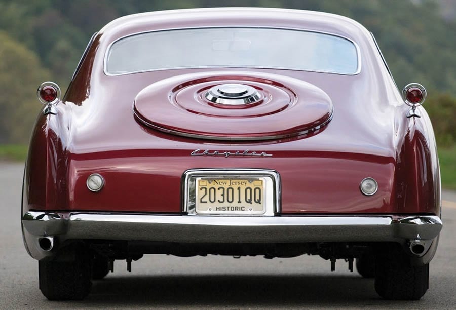 An Idea Car – 1952 Chrysler D’Elegance by Ghia – To be sold by RM Sotheby’s at their ‘Icons’ sale in New York on 6th December 2017 with an estimate of £682,000 to £834,000 ($900,000 to $1.1 million, €771,000 to €943,000 or درهم3.3 million to درهم4 million)