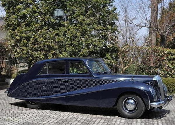 The 1954 Daimler DK400 'Stardust' limousine would be an ideal companion for Sir Charles Dunstone's yacht, the Shemara