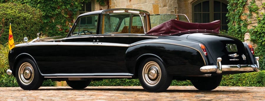From Ceaușescu to The Queen – 1967 Rolls-Royce state landaulet originally built for the Communist dictator Nicolae Ceaușescu – but considered too extravagant even by him – and later used by Her Majesty The Queen to be auctioned by RM Sotheby’s on Friday 18th January 2018 at their Arizona 2019 – Estimate: £791,000 to £1.2 million ($1 million to $1.5 million, €880,000 to €1.3 million or درهم3.7 million to درهم5.5 million).