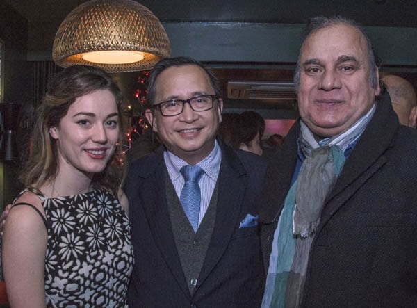 Raising the Roof to Romulo – Romulo Café, 343 Kensington High Street, London, W8 6NW. Telephone: +44 (0) 20 3141 6390 – Party hosted by Matthew Steeples and Rowena Romulo, 23rd November 2016 – The Philippine Ambassador to the United Kingdom H.E. Evan P. Garcia and the country’s Commercial Attaché and Director A. M. Kristine Umali put in an appearance and other distinguished guests included Anthony Abrahams, Leke Adebayo, Mark Agate, Stephen Annett, Lucas Bitencourt, Brian Blick, Basia and Richard Briggs, Julian Byzantine, Mark Captain, Michael Clark, Jacina Coyne, Millie Dean, Heimir Helgason, David Hencke, Saint Hill, Iqbal Latif, Mr and Mrs Alan Millinder, Alexandra Naylor, Angelique Neumann, Oliver Newton, Simon Ogilvie-Harris, Su-Lin Ong, Alexis Parr, Tarik Remila, Claire Rubinstein, Alyssa Sherman, Alexandra and Mark Sykes, Roger Townsend and Lady Jane Duncombe Townsend, John Wellington, Mr and Mrs Bill Wiggins and Paul Wooley.