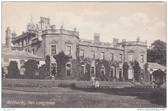 A postcard of the building during the Victorian era