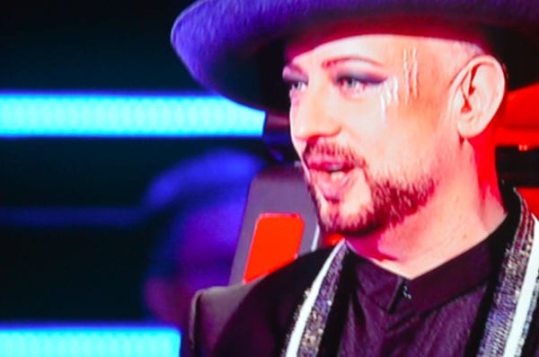 Boy George scratched