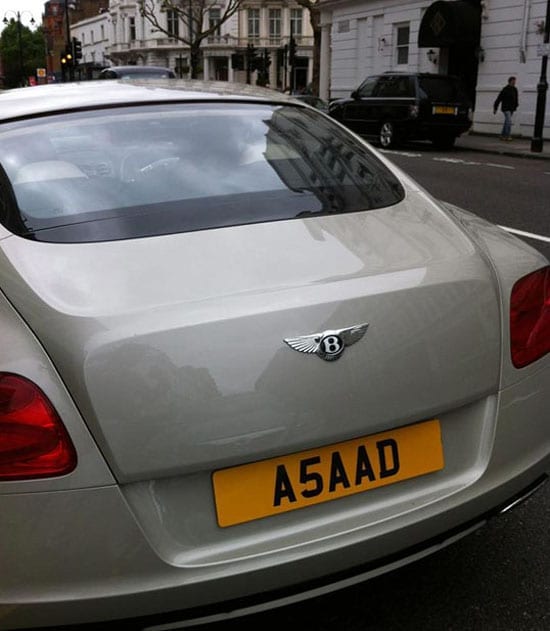 Is he in London? Surely the owners of this car must realise the attention they are attracting