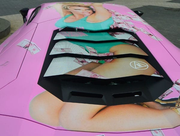 The Pamborghini – Missguided – Pink Lamborghini Aventador – Nitin Passi – London – April 2016