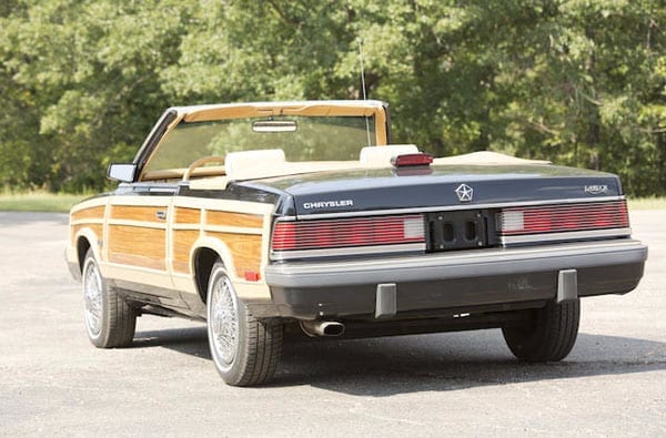 Back to LeBaron – 1986 Chrysler LeBaron Town & Country convertible to be offered for auction without reserve by Bonhams on behalf of the Evergreen Collection on 5th October 2015 at auction at the Simeone Foundation Automotive Museum in Philadelphia