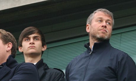 Arkadiy and Roman at a Chelsea game in 2011.