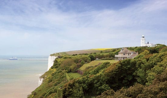 The property enjoys bracing views across St Margaret's Bay and the English Channel