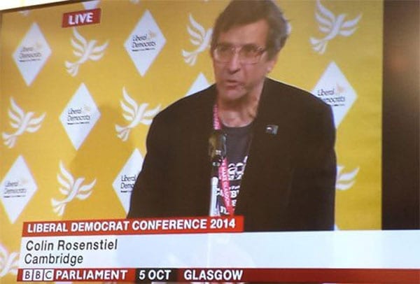 Colin Rosenstiel even featured on BBC coverage of the conference: Is this convicted child beater the kind of person this party ought to celebrate?