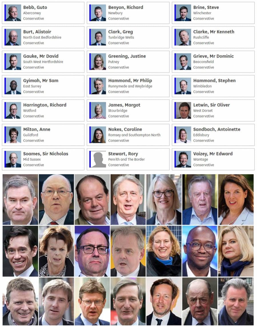 The Magic Twenty-One – As Conservative Party lurches to become “The Brexit Party (Rebadged)” we salute 21 decent MPs who stood up to Boris Johnson.