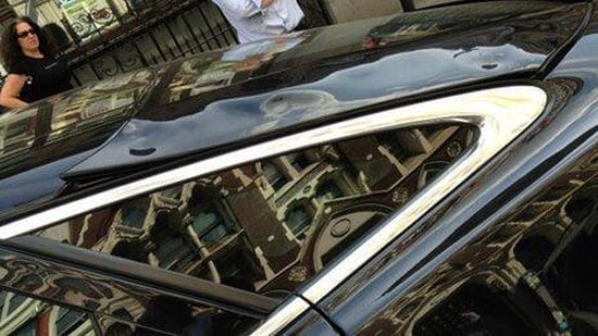Martin Lindsay returned to find panels on his Jaguar XJ melted beyond repair after just an hour after parking close to 20 Fenchurch Street