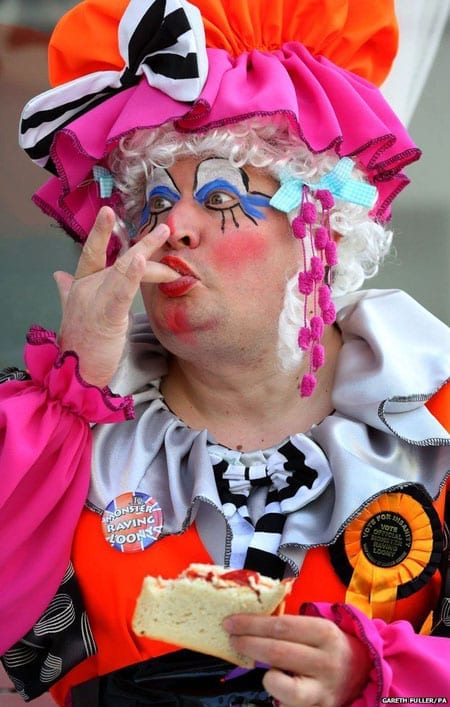 Sheer lunacy - Dame Jon Dixon, The Official Monster Raving Loony Party candidate for Hove and Portslade