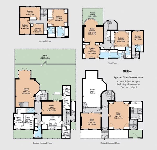 Churchill’s Last Billet – 28 Hyde Park Gate, Kensington, London, SW7 5DJ – Last home of Sir Winston Churchill for sale for £22.9 million ($28 million or €25.3 million) through Strutt & Parker