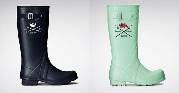 Give it some welly – Lance Tredell of Cambridge University Boat Club features in an advertising campaign for this year’s official Boat Race wellington boots by Hunter