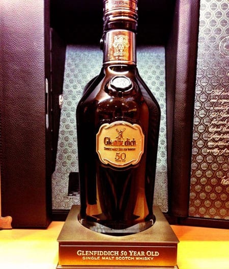 The stolen $26,000 50 year old bottle of Glenfiddich whisky