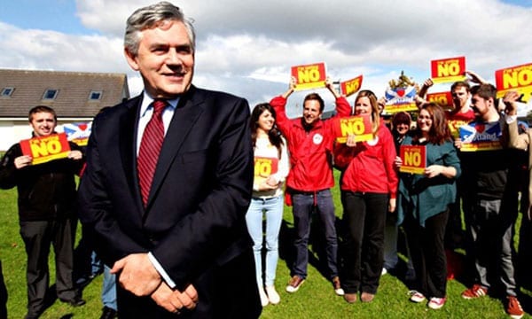 We cannot leave the fate of the Union in the hand's of Gordon Brown