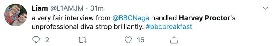 Hideous Harvey – ‘Headmaster Harvey’ Proctor makes a fool of himself – As “kinky ex MP” ‘Headmaster Harvey’ Proctor storms out of a BBC interview with Naga Munchetty, he again shows himself as an arrogant, self-entitled prick.