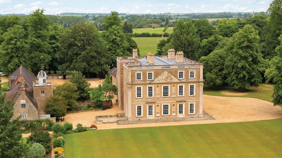 A Magnificent Manor – £8.5 million ($10.9 million, €10 million or درهم40.2 million) for Hinwick House, Podington, Wellingborough, Bedfordshire, NN29 7JE, United Kingdom through agents Savills – Grade I listed Queen Anne manor house in Bedfordshire for sale for a sum 41% lower than it was offered for in 2016.