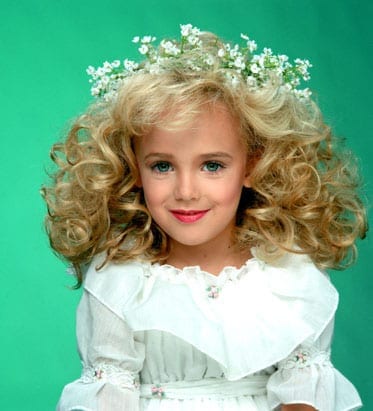 Child beauty paegeant winner JonBenét Ramsey was murdered in her home in Boulder, Colardo in 1996