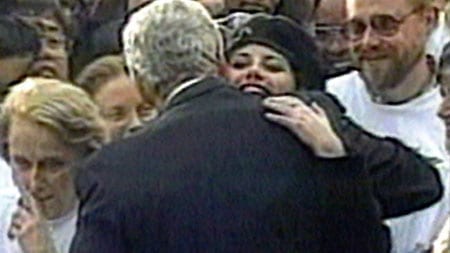 Monica Lewinsky pictured embracing Bill Clinton
