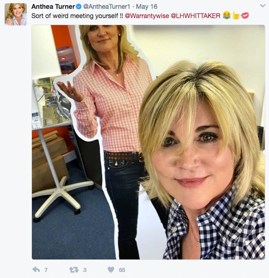 Wally of the Week – Anthea Turner on getting her tits out and shagging – ‘Shagger Turner’ sinks to a new low; ‘Princess Tippytoes’ Anthea Turner once again illustrates her desperation for attention.