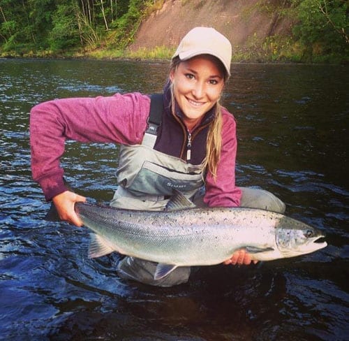 Fly-fisherwoman Marina Gibson