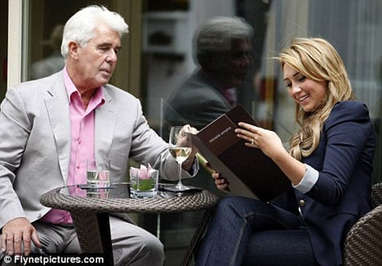 Sex fiend Max Clifford with reality television's Lauren Goodger