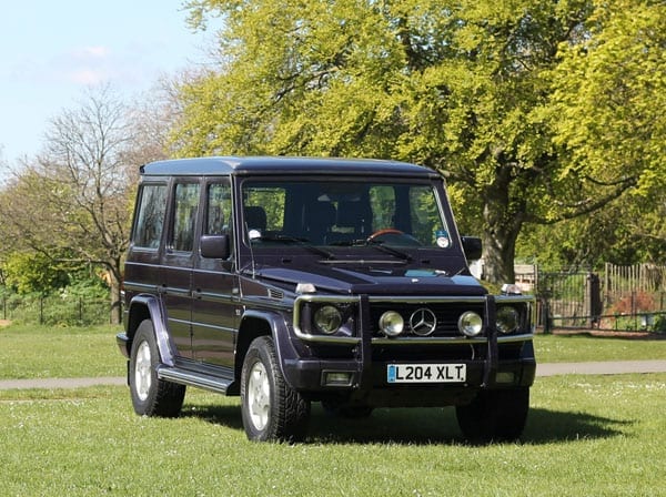 Constantine’s Wagen – Former His Majesty King Constantine II of Greece (born 1940) Mercedes-Benz G-Wagen GE500 for auction – Silverstone Auctions – Classic Race Aarhus 2016 sale in Denmark – 28th and 29th May 2016 – £15,000 to £18,200 ($21,800 to $26,400 or €19,000 to €23,000)