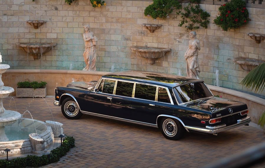 A Dictator Rides – 1969 Mercedes-Benz 600 Four-Door Pullman – To be auctioned with an estimate of of £157,000 to £196,000 ($200,000 to $250,000, €176,000 to €220,000 or درهم735,000 to درهم918,000) and will be sold at RM Sotheby’s Peterson Automotive Museum auction on 8th December.