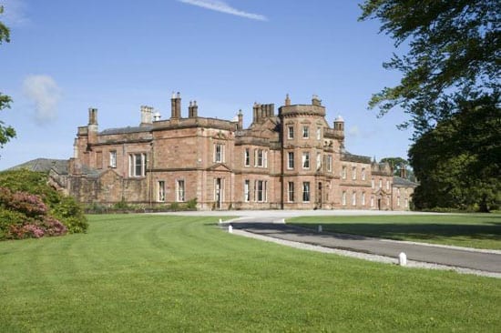 The mansion is not quite as grand as Downton Abbey but it's not far off