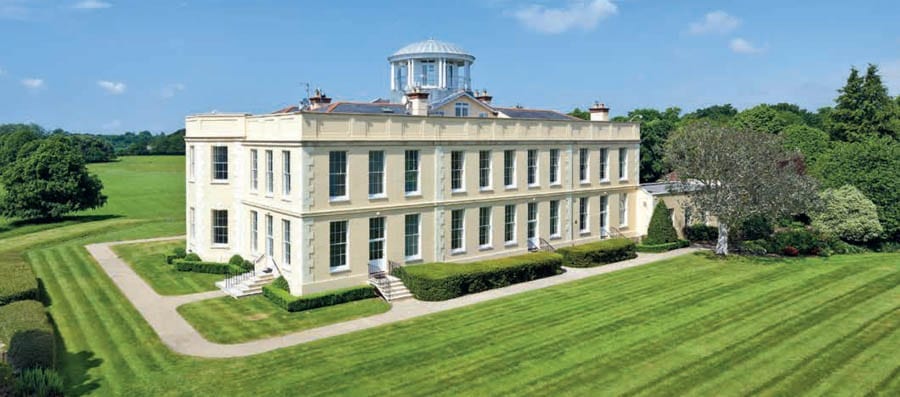 Polly Put The Kettle On – £10 millon for Newtown Park Estate, Portmore, Lymington, New Forest, Hampshire, SO41 5RN, United Kingdom through Knight Frank – Palladian mansion that was home to Charles Burnett III, the driver of the “fastest kettle in the world,” for sale £10 million after his death in a helicopter accident.