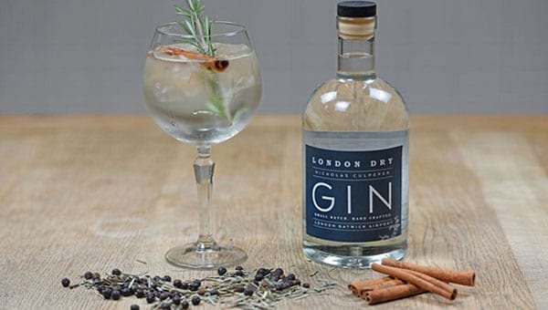 Airport gin - Nicholas Culpeper London Dry Gin made at Gatwick Airport launched - First gin made in an airport