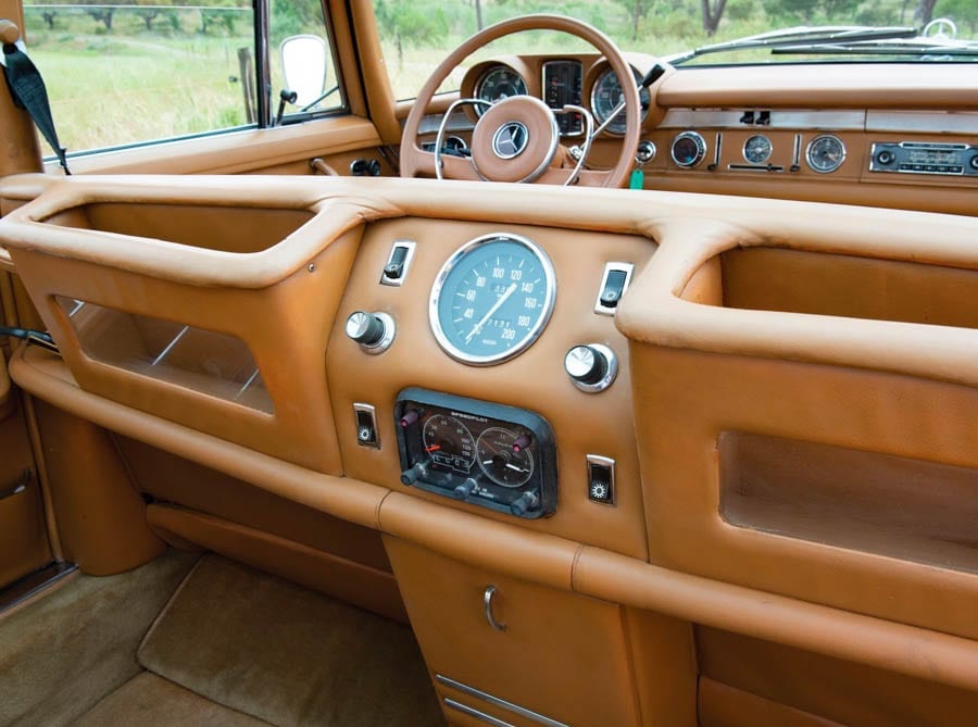 A Louche Limo – 1966 Mercedes-Benz 600 sedan by Henri Chapron of Paris complete with ‘Jimmy Savile-esque’ fold-down bed to be auctioned as part of the Sáragga Collection by RM Sotheby’s near Comporta, Portugal on 21st September 2019; it was created for the eccentric Armenian oil magnate Nubar Gulbenkian.