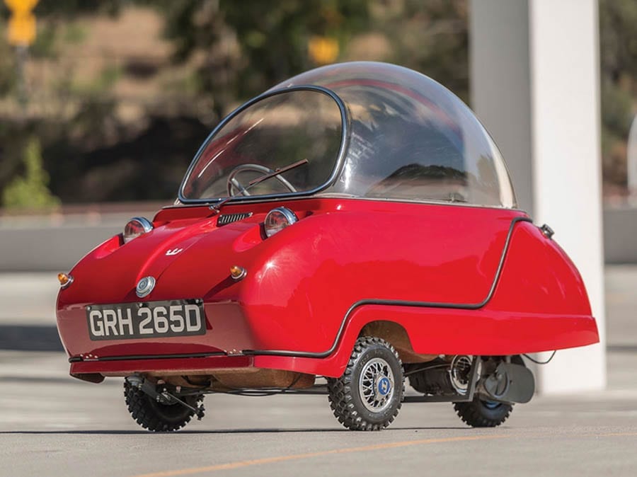 A Pint-Sized Peel – “World’s smallest two seater” to be auctioned – 1965 Peel Trident – To be sold by RM Sotheby’s at their Monterey, California sale with no reserve but expected to achieve upwards of £80,000 ($103,000, €92,000 or درهم379,000) – 18th to 19th August 2017