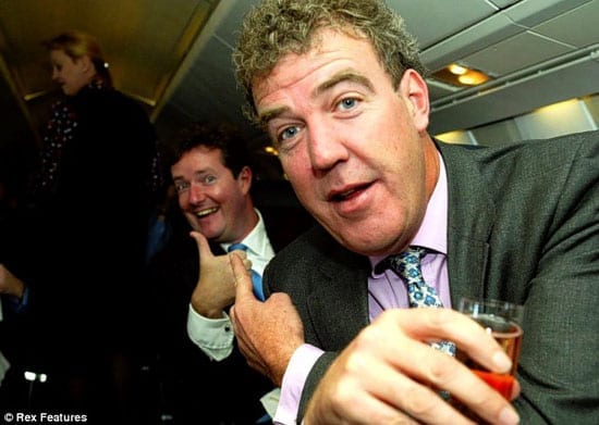 Piers Morgan is ahead of Jeremy Clarkson in terms of his influence over Twitter users