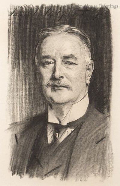 Portrait of Albert Vickers by John Singer Sargent
