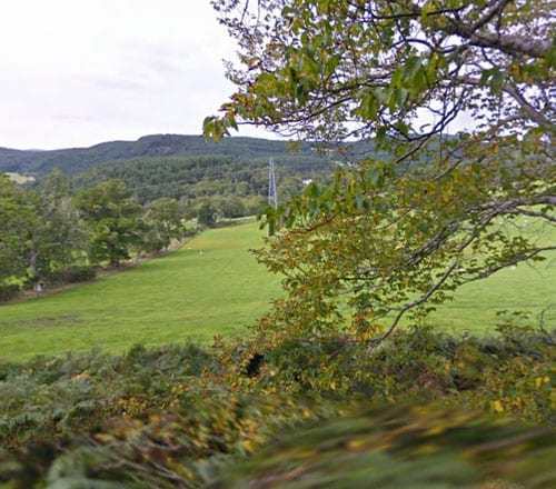 Power lines near Eilean Aisag