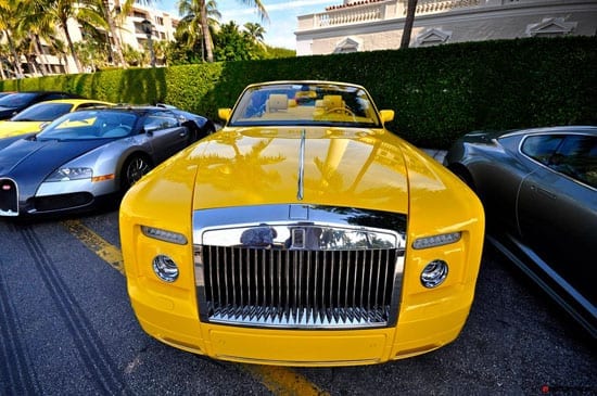 We have featured many cars in our pages in 2012. They have varied from unbelievably tacky stretched double-decker Hummers to classic Aston Martin shooting brakes. This yellow Phantom, however, takes the ultimate biscuit.