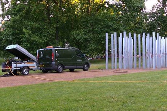 Royal Parks staff were quick to cleanup the memorial