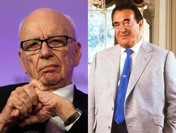 Rupert Murdoch and Robert Maxwell