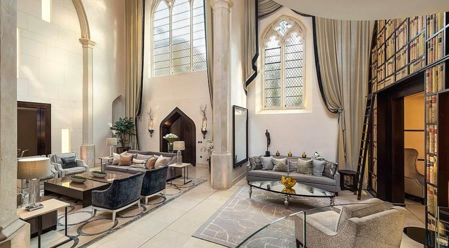 A Hell of a House – Section of Knightsbridge church conversion for sale for 5,000% more than it sold for in 1998 or 450% more than it fetched in 2003 – St Saviour’s House, Walton Street, Knightsbridge, London, SW3 1SA for sale for £55 million ($73 million, €66 million or درهم269 million) through Knight Frank.