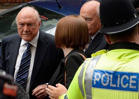 Jailed today (but not for long enough): Paedophile Stuart Hall