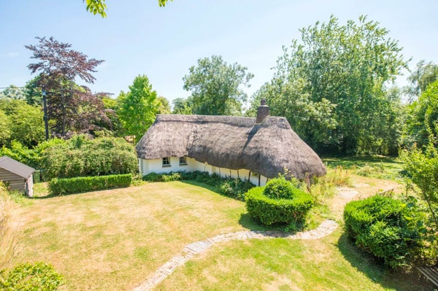 A Hovel House – Not so miserable looking house named ‘The Hovel’ on the quaintly named ‘Duck Lane’ for sale for virtually the same price as in 2005 – £400,000 for The Hovel, Duck Lane, Ludgershall, Aylesbury, Buckinghamshire, HP18 9XZ through agents Michael Graham in November 2019.