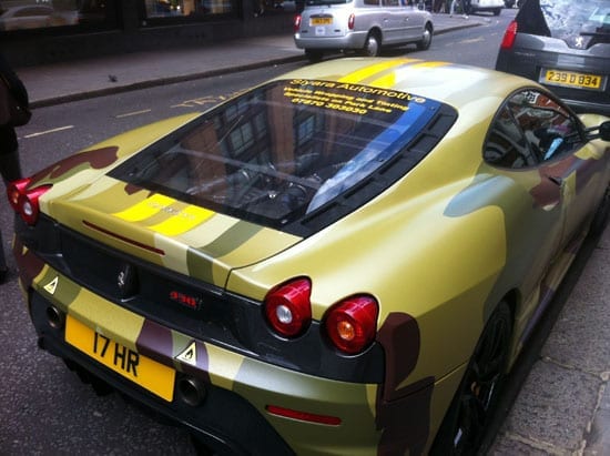 The camouflaged Ferrari that nearly caused a riot in Knightsbridge