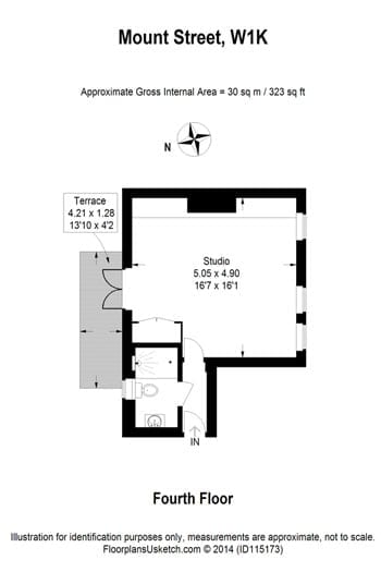 The floor plan illustrates how small the apartment truly is