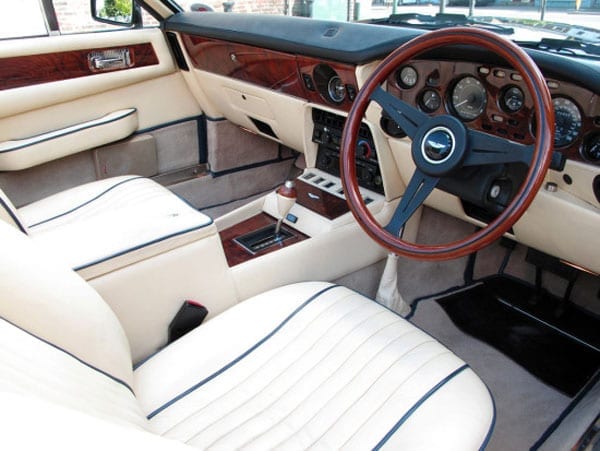The interior of the car