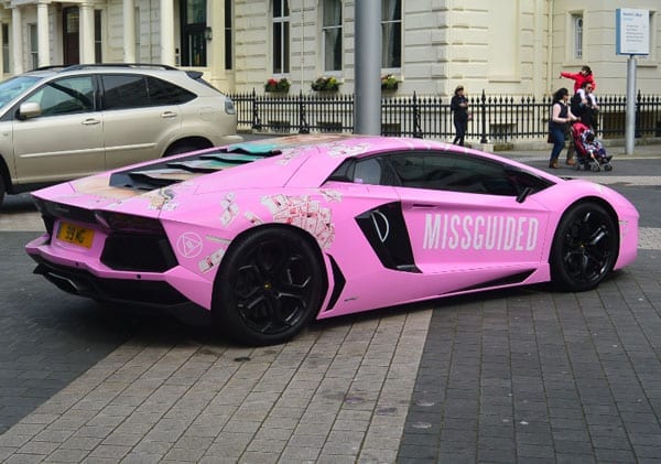 The Pamborghini – Missguided – Pink Lamborghini Aventador – Nitin Passi – London – April 2016