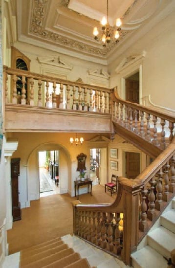The staircase is particularly impressive