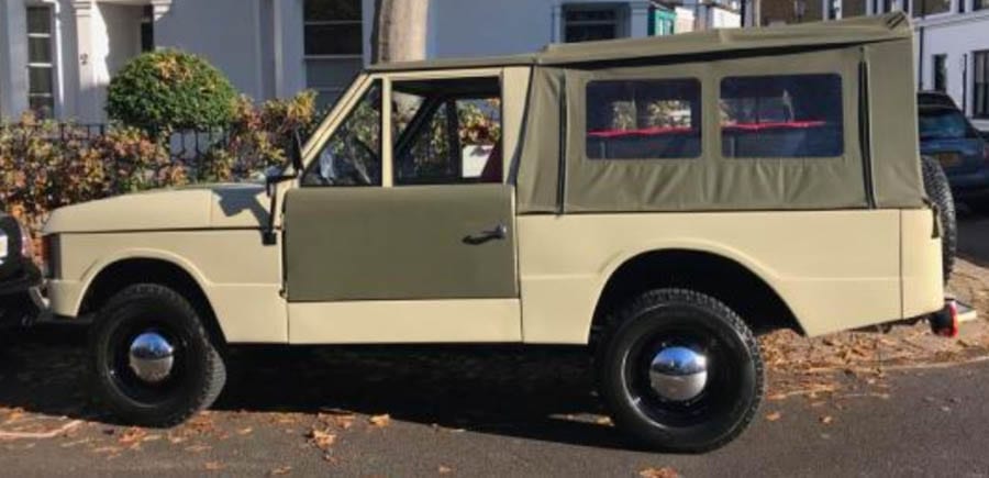 A Range Rover Goes Topless – Wacky 1972 Range Rover Classic Suffix ‘A’ convertible for sale for £97,500 ($137,000, €111,000 or درهم504,000) through Kensington dealer Graeme Hunt