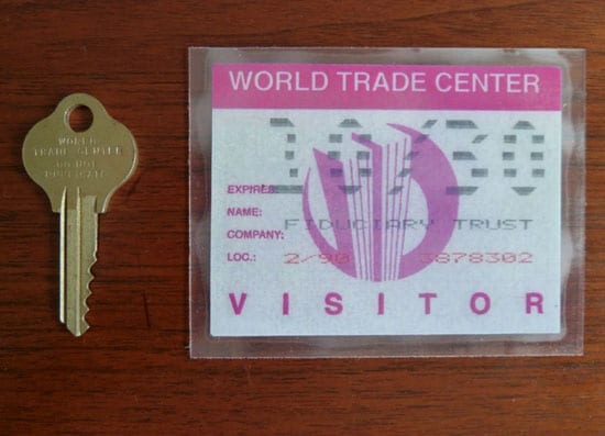 World Trade Center key and pass