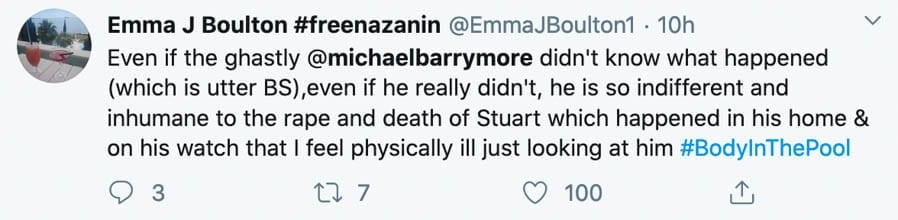 The Baloney of Barrymore – Michael Barrymore disgraces himself again – Michael Barrymore’s bizarre rant prior to Channel 4’s documentary about the death of Stuart Lubbock proves him a lying maniac; the crazed nutjob has now also blocked ‘The Steeple Times’